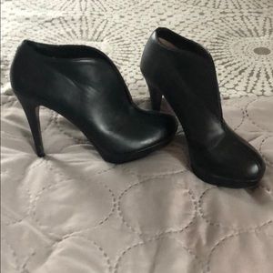 Black heeled booties